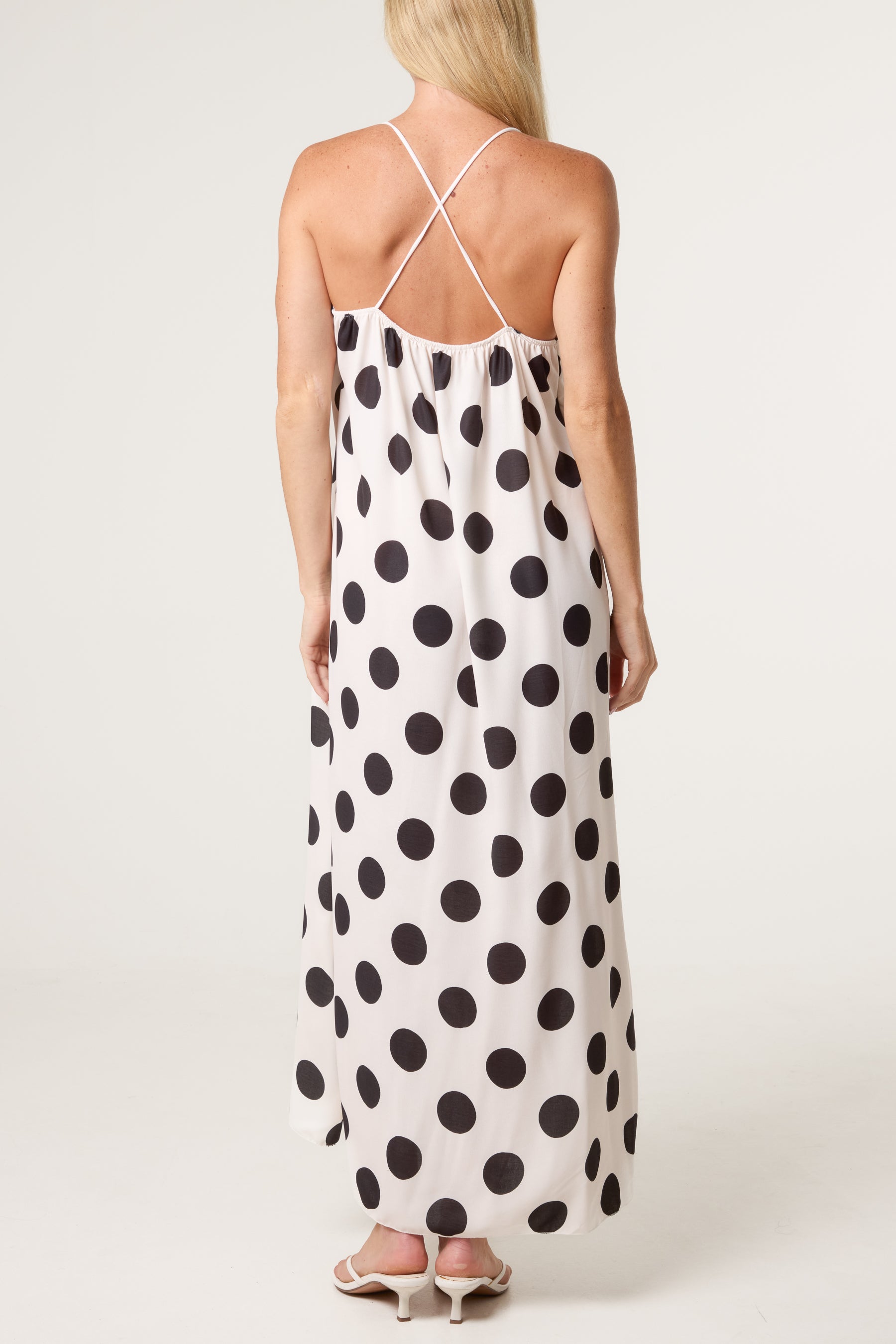 Polka Dot Strappy Dress