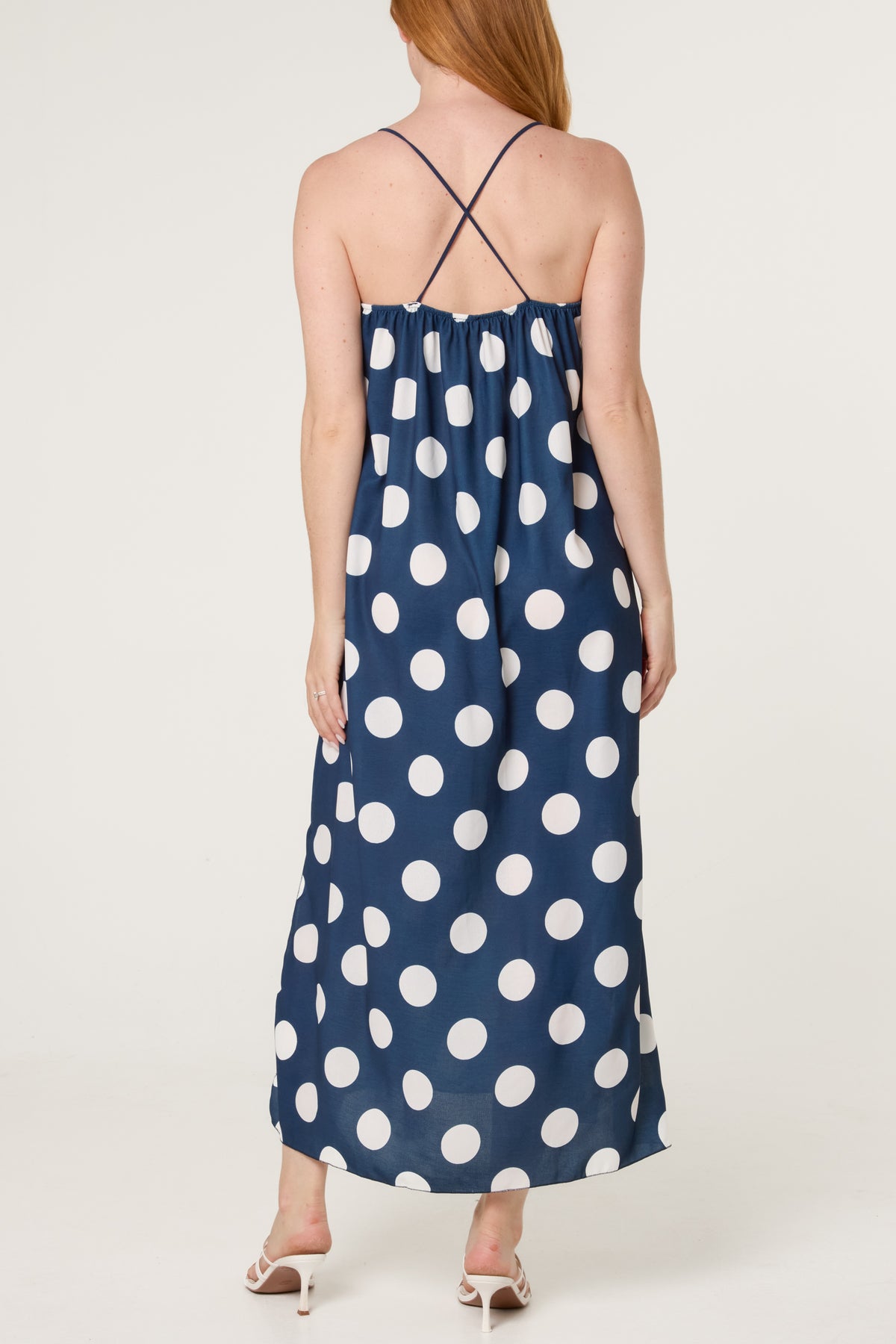 Polka Dot Strappy Dress