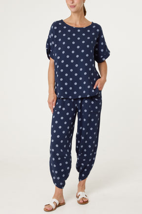Cheesecloth Polka Dot Co-Ord