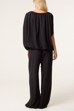 Bubble Hem Top & Wide Leg Set