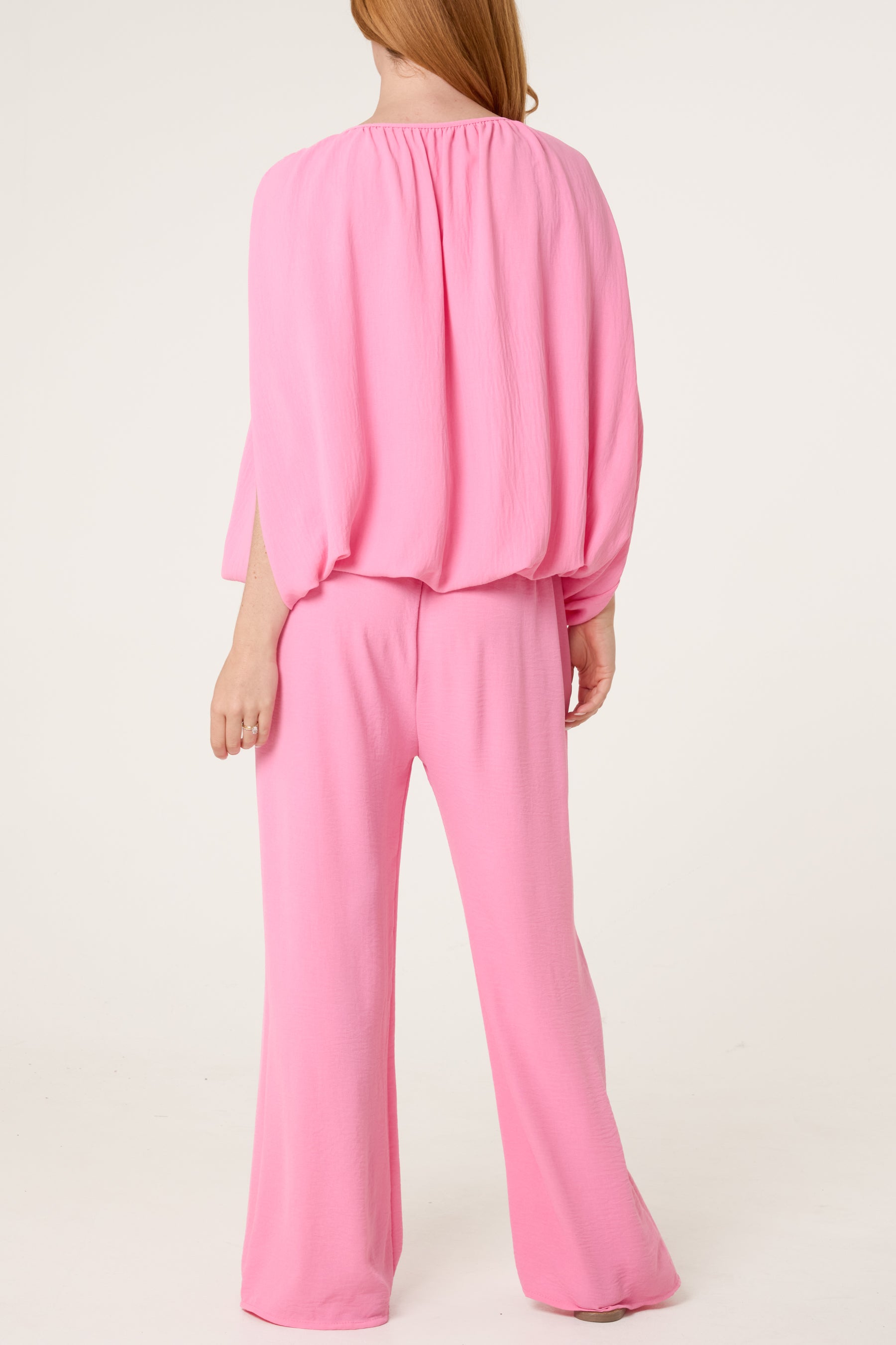 Bubble Hem Top & Wide Leg Set