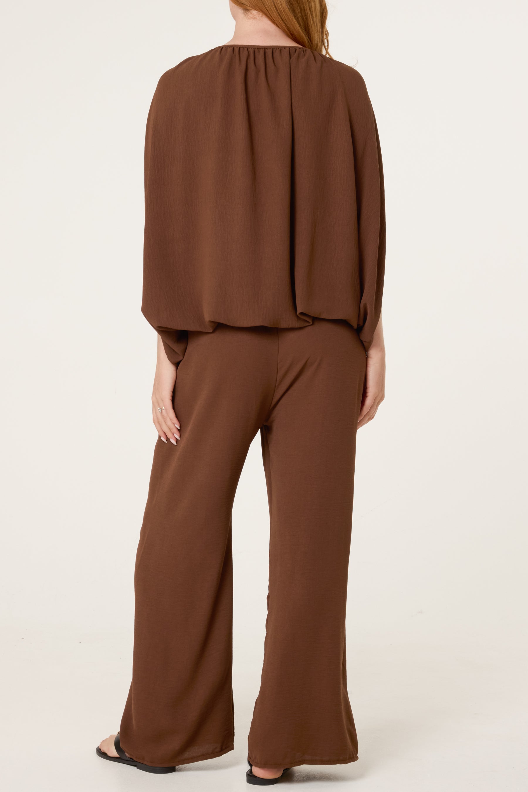 Bubble Hem Top & Wide Leg Set