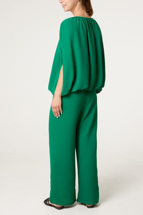Bubble Hem Top & Wide Leg Set