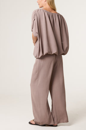 Bubble Hem Top & Wide Leg Set