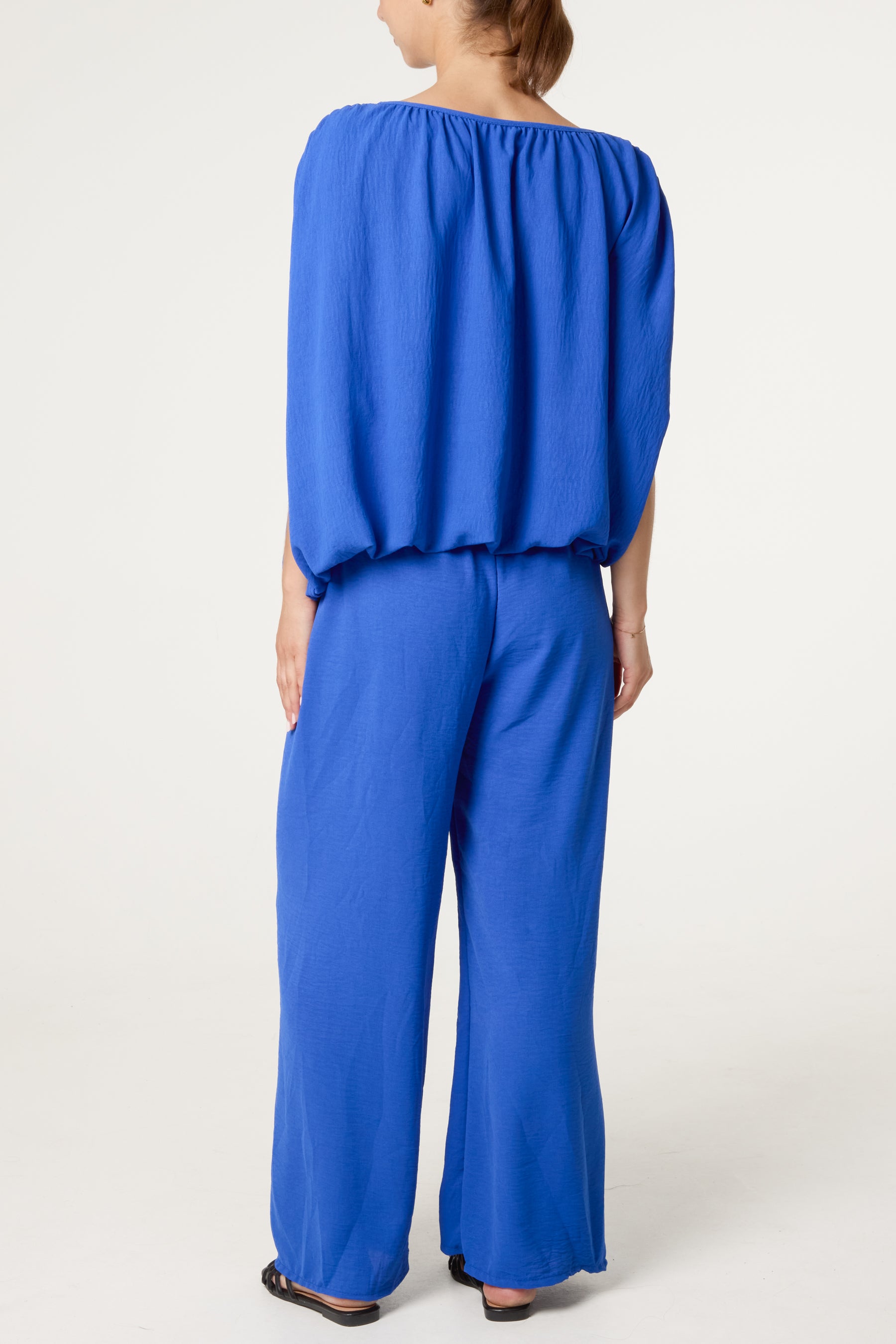 Bubble Hem Top & Wide Leg Set