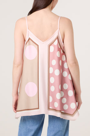 Polka Dot Cami Satin Top