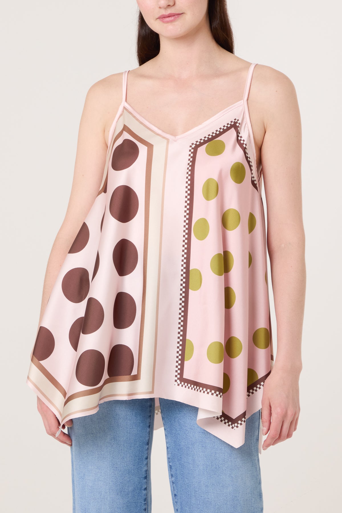 Polka Dot Cami Satin Top