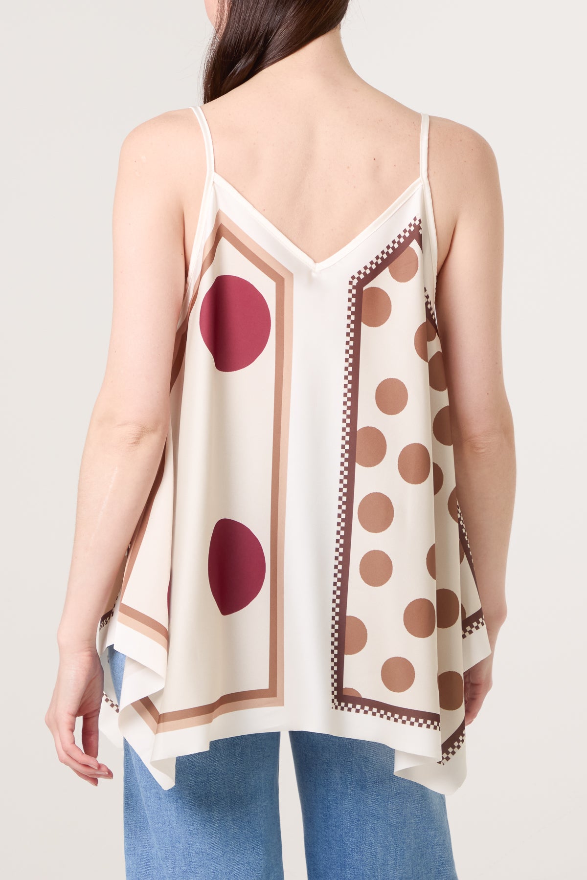 Polka Dot Cami Satin Top