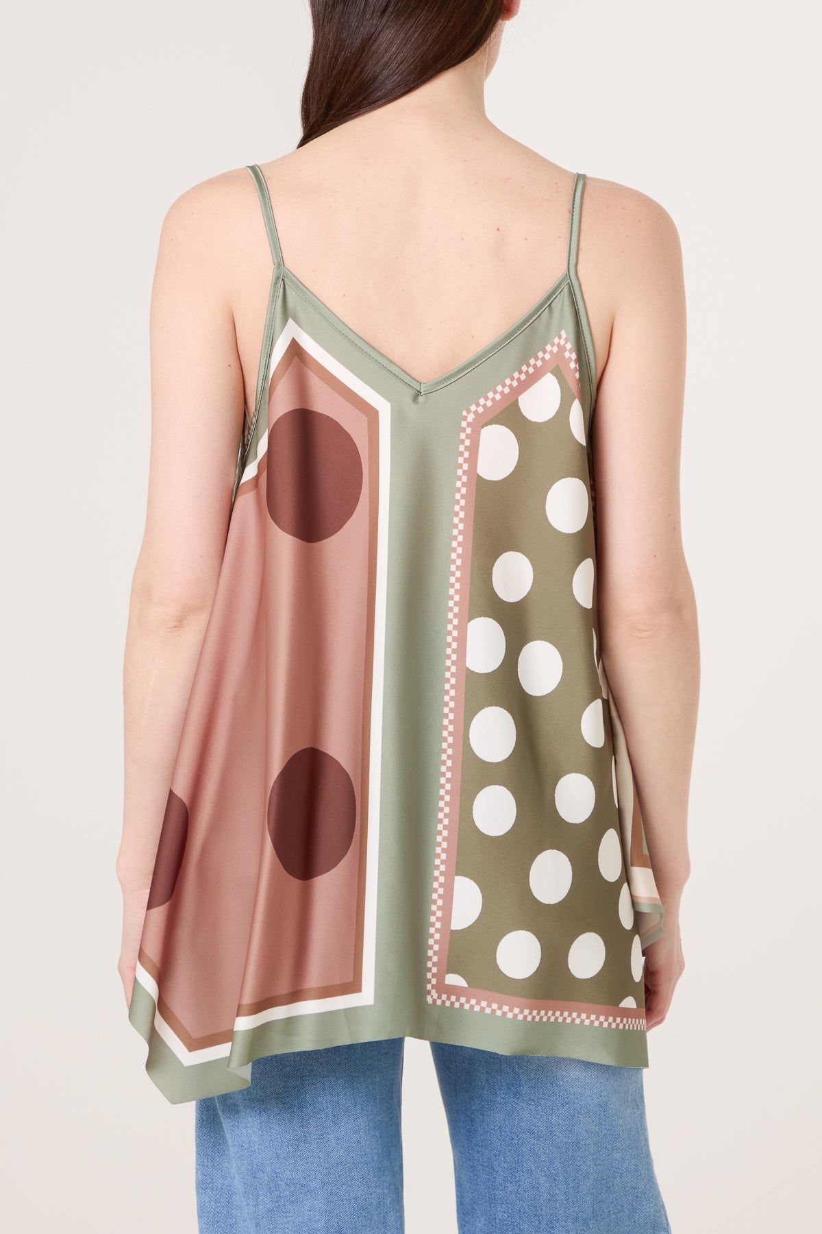 Polka Dot Cami Satin Top