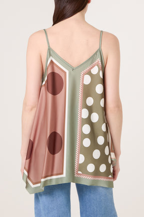 Polka Dot Cami Satin Top
