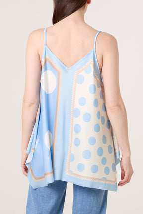 Polka Dot Cami Satin Top