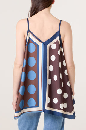 Polka Dot Cami Satin Top