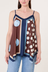 Polka Dot Cami Satin Top