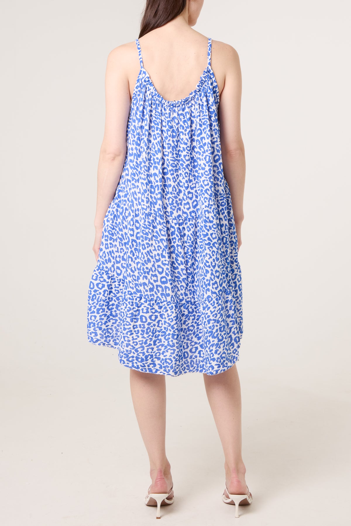 Cheetah Cheesecloth Cami Mini Dress