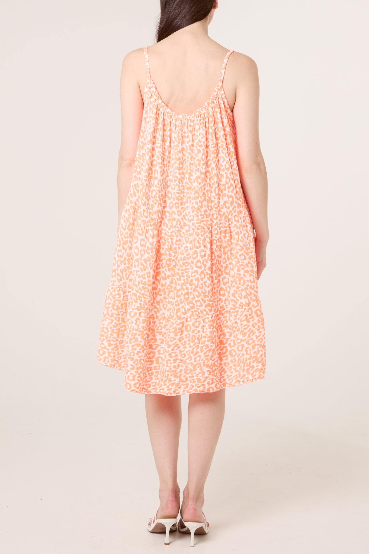 Cheetah Cheesecloth Cami Mini Dress