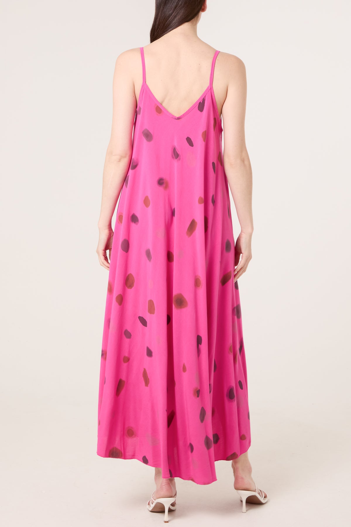 Blurred Polka Dot Cami Dress