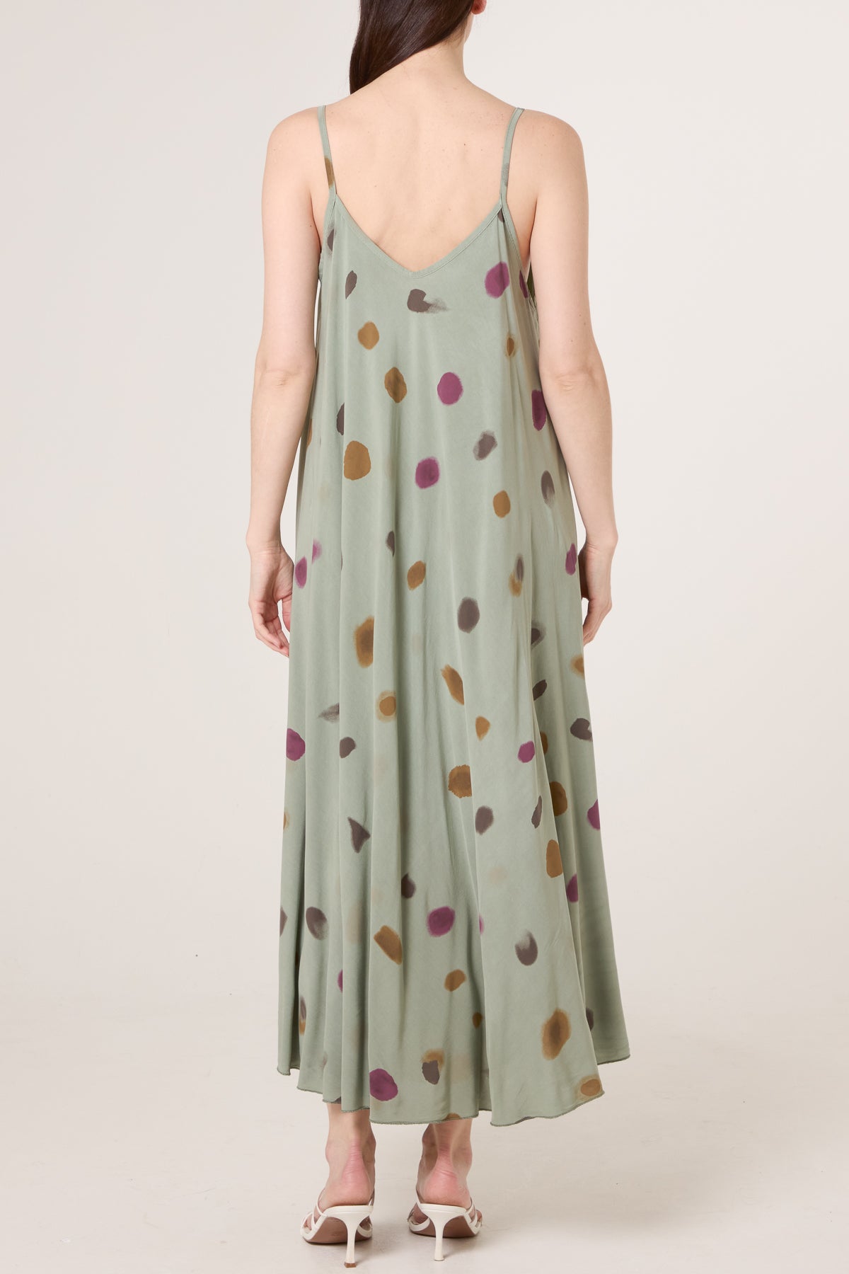 Blurred Polka Dot Cami Dress