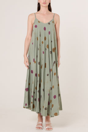 Blurred Polka Dot Cami Dress
