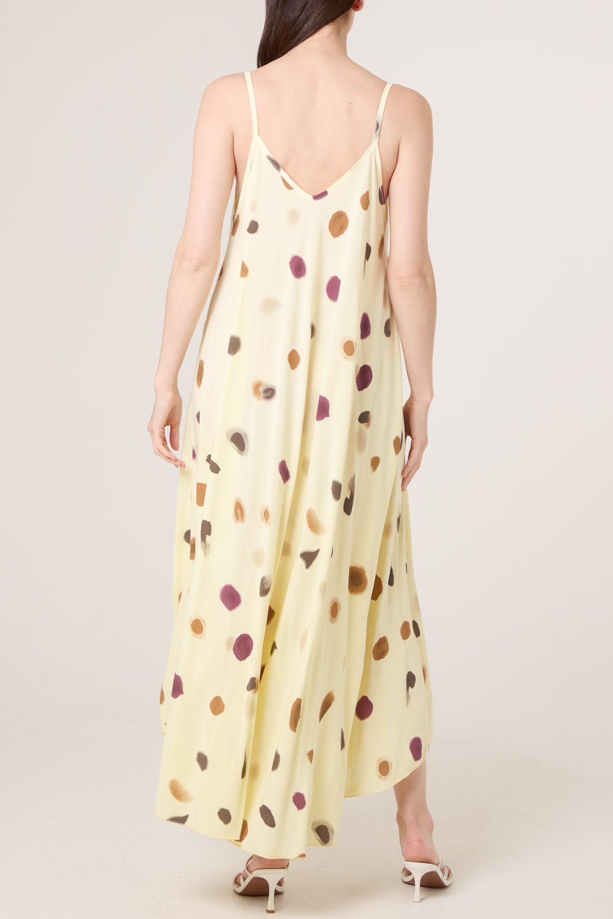 Blurred Polka Dot Cami Dress