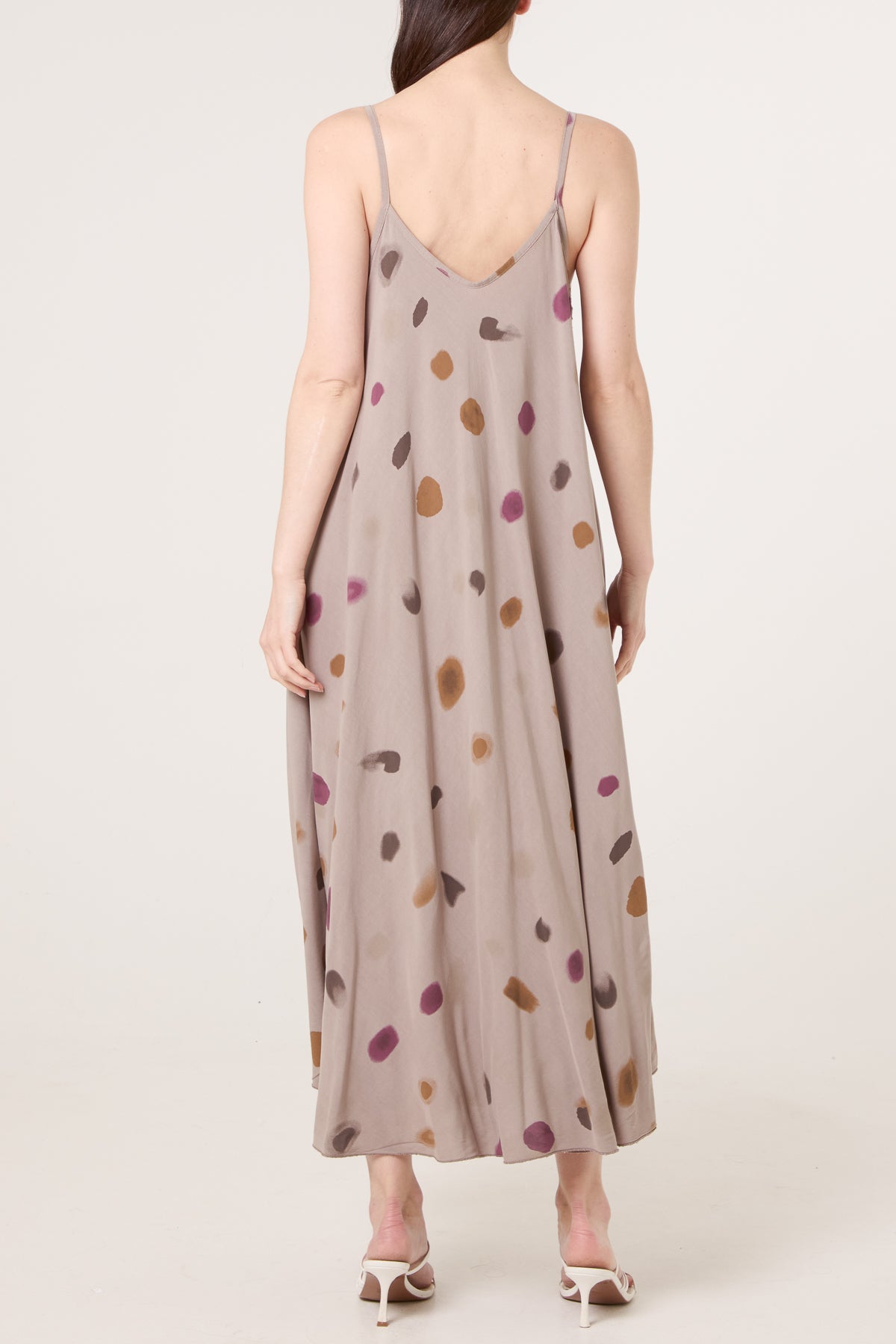 Blurred Polka Dot Cami Dress