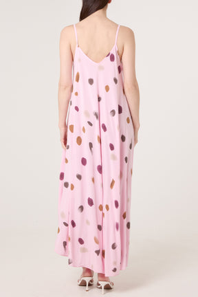 Blurred Polka Dot Cami Dress
