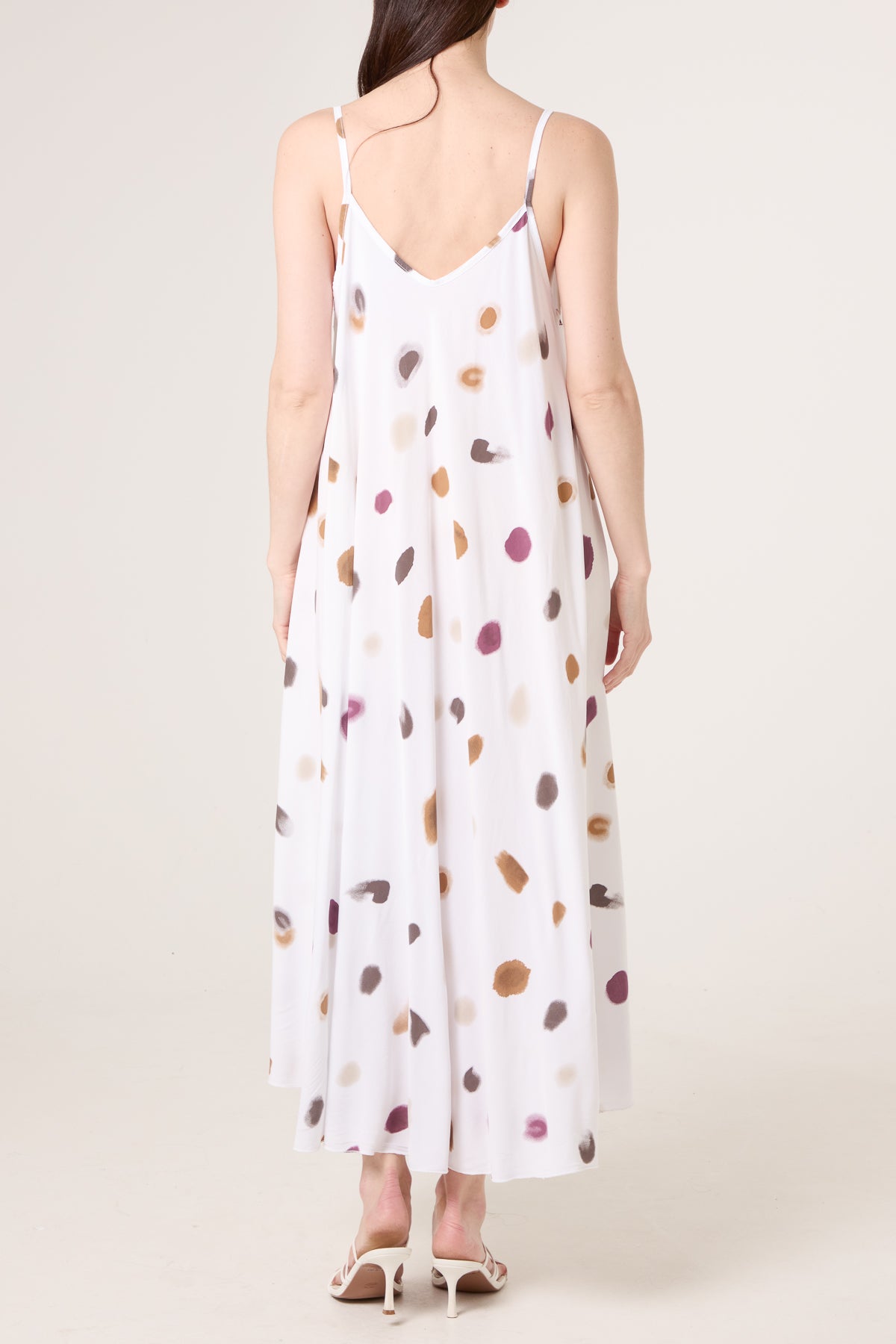 Blurred Polka Dot Cami Dress