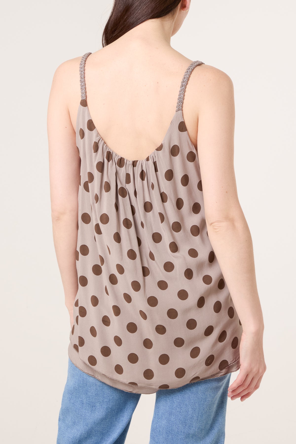 Polka Dot Cami Viscose Top