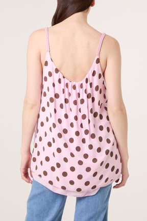 Polka Dot Cami Viscose Top