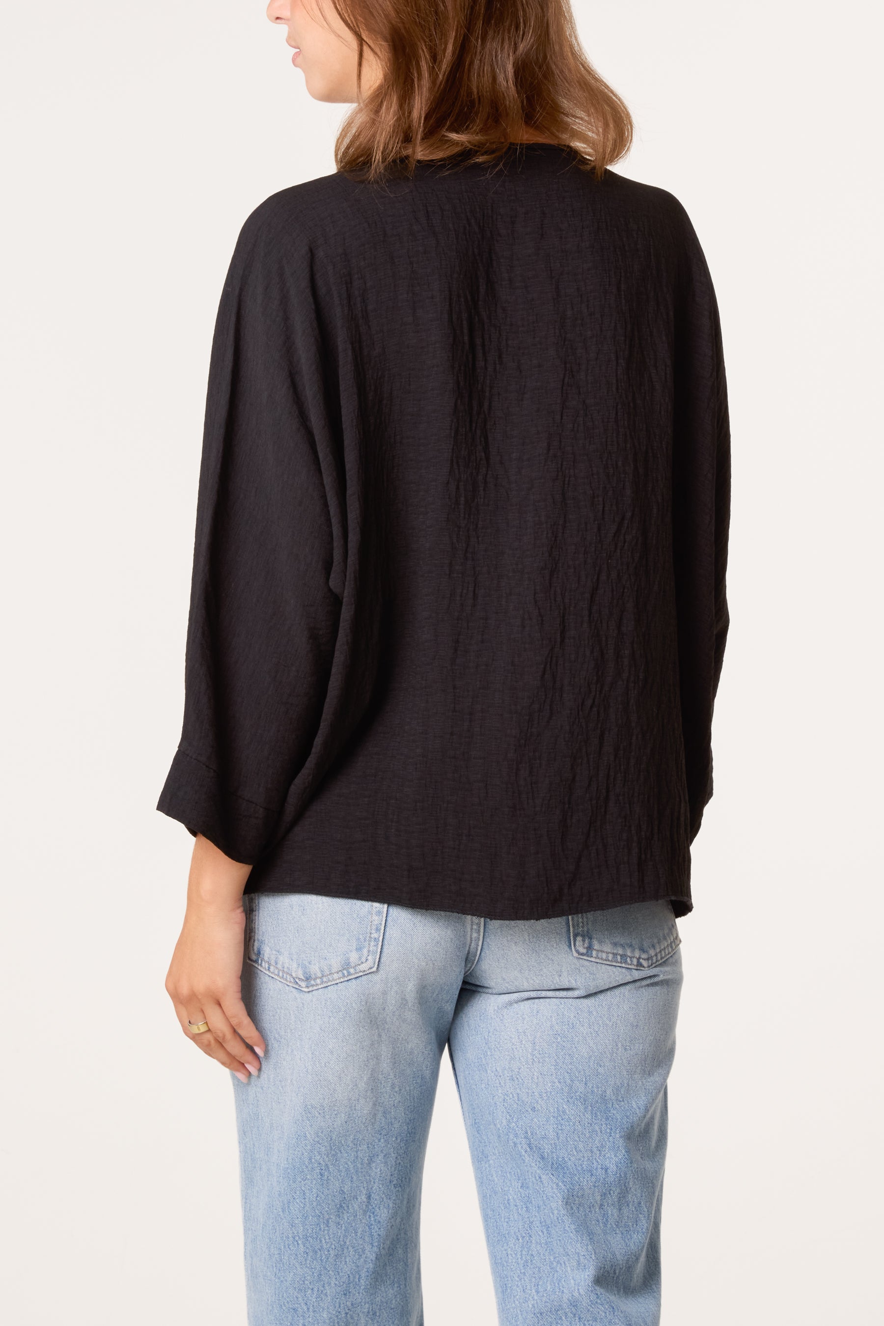 Front Knot Linen Kimono