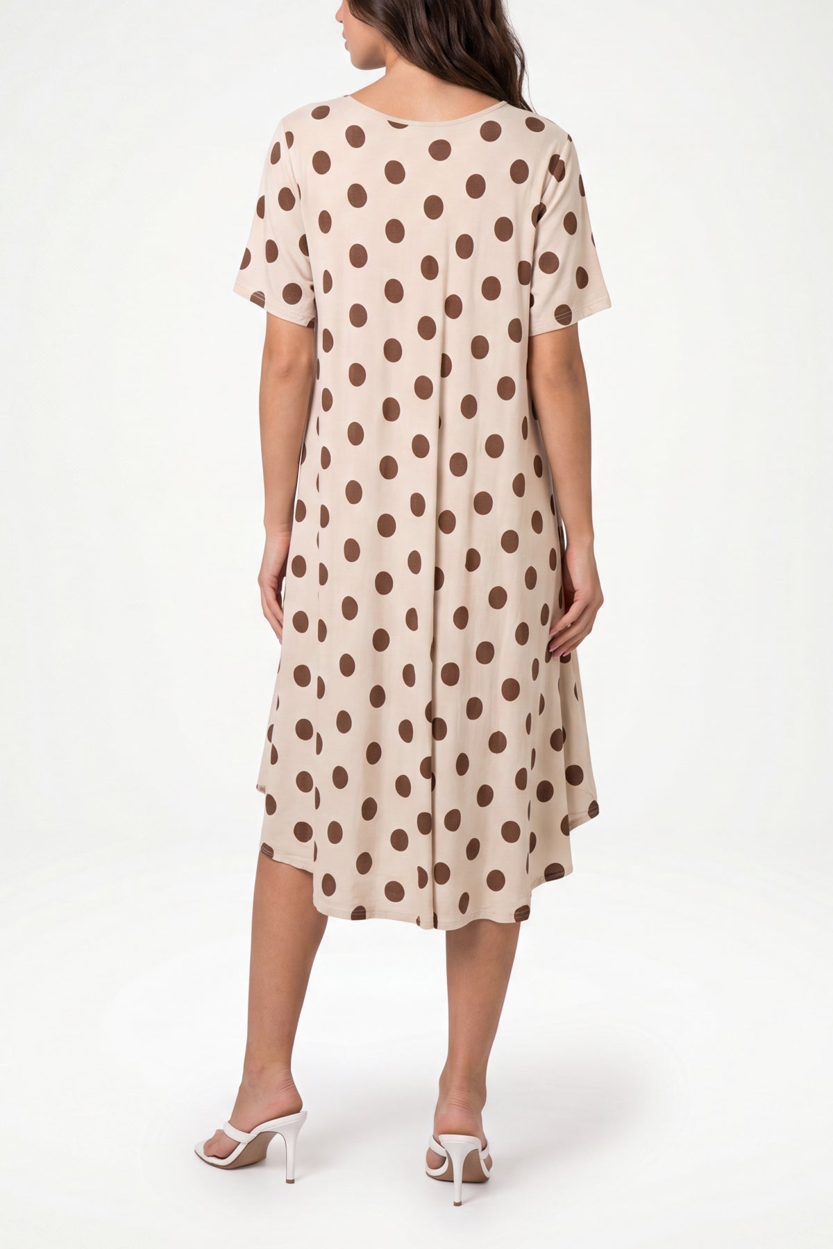 Polka Dot Short Sleeve Mini Dress