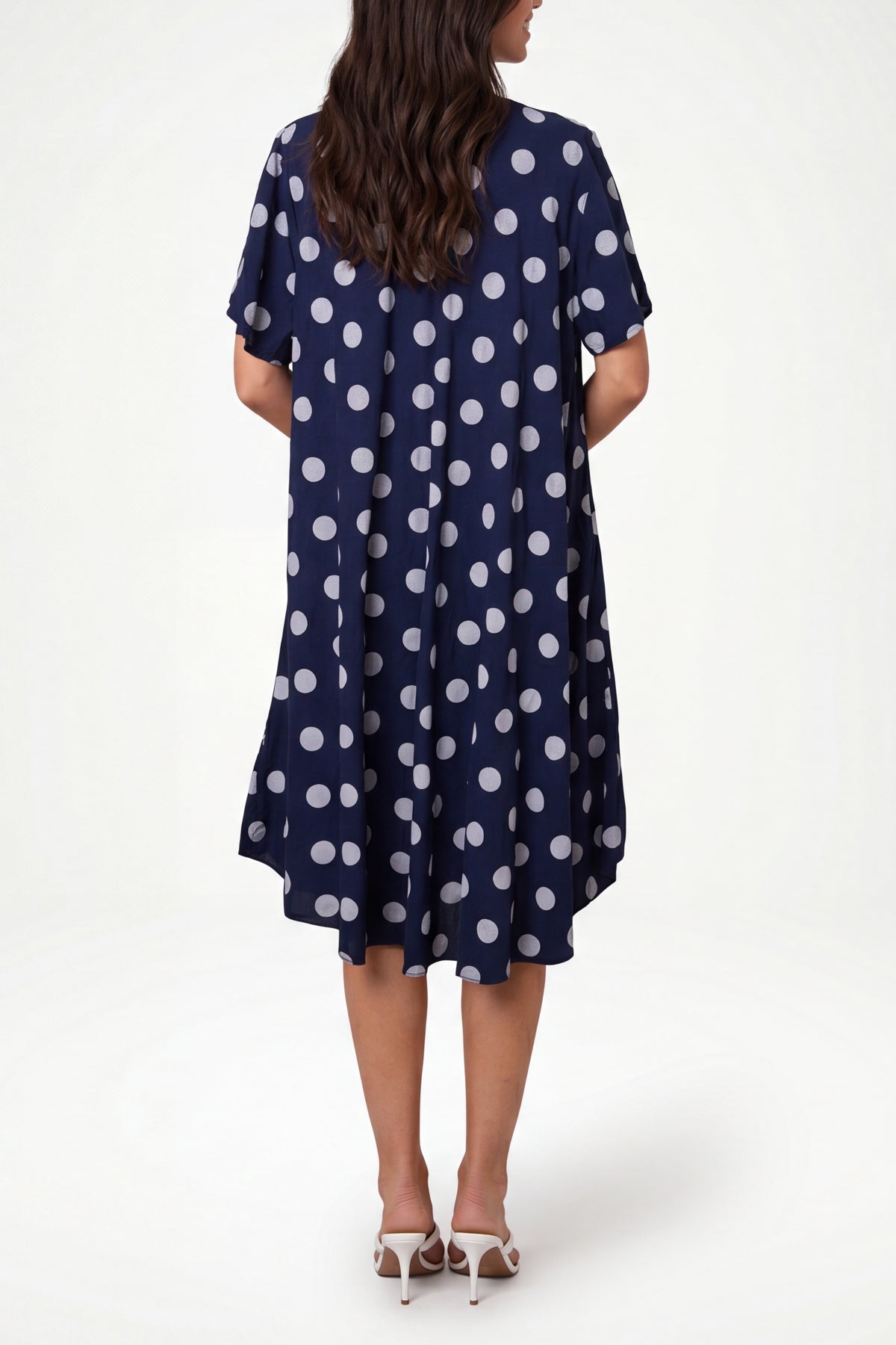 Polka Dot Short Sleeve Mini Dress