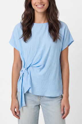 Side Knot Short Sleeve Top