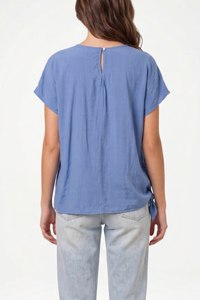 Side Knot Short Sleeve Top