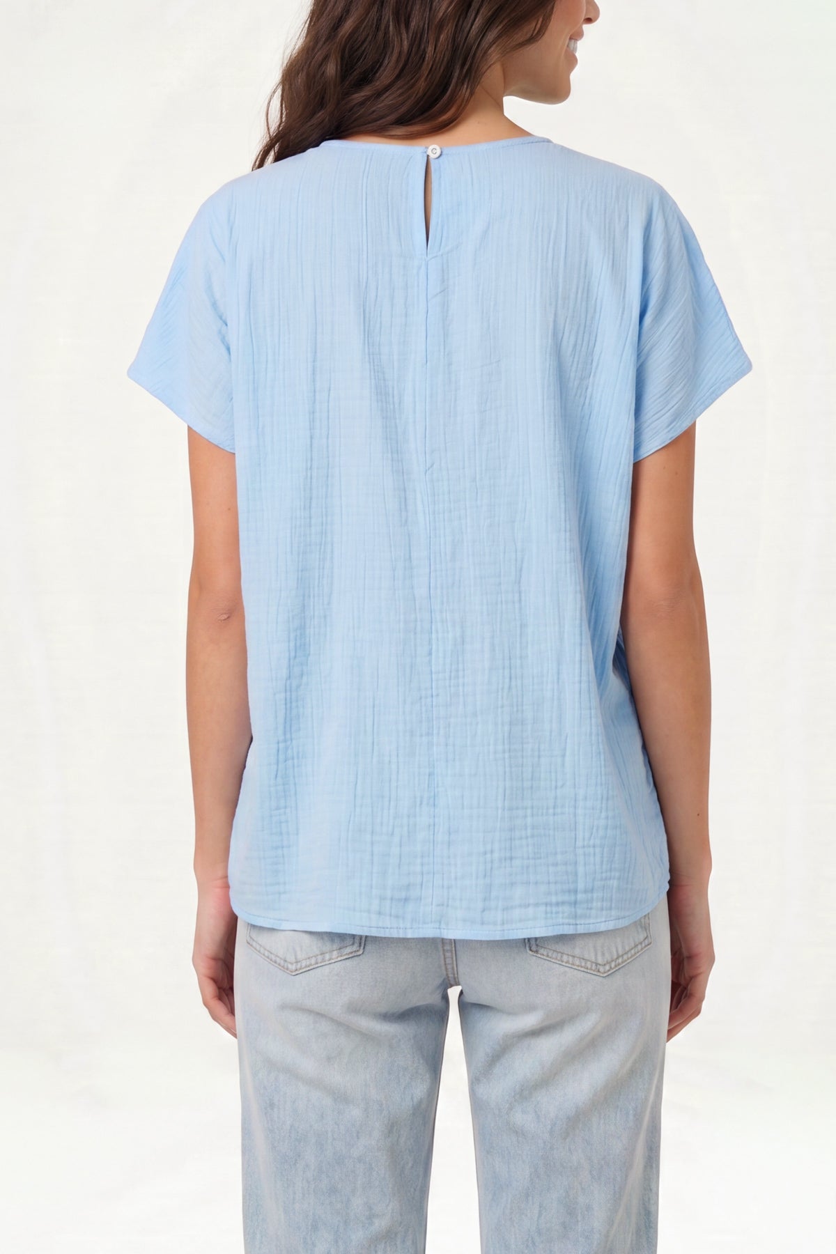 Side Knot Short Sleeve Top