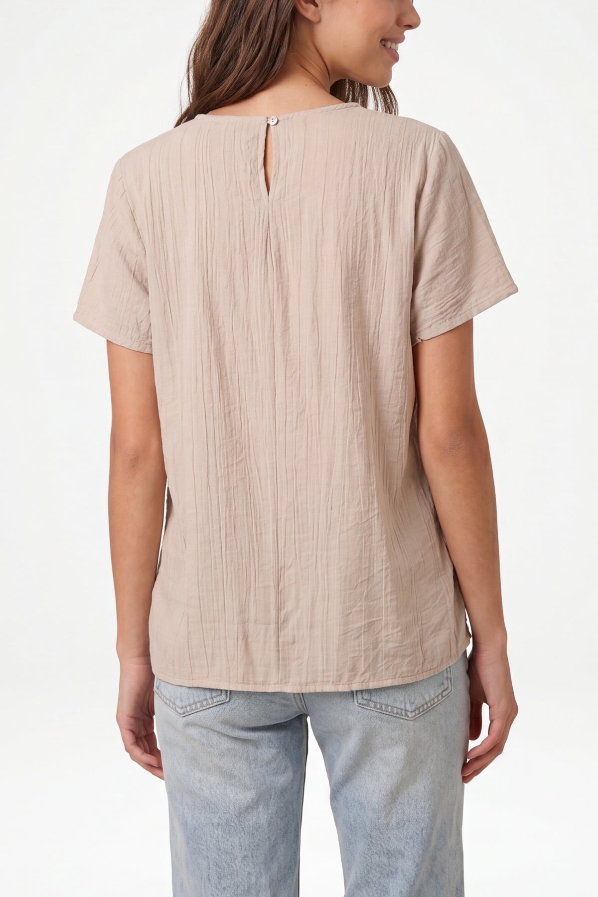 Side Knot Short Sleeve Top