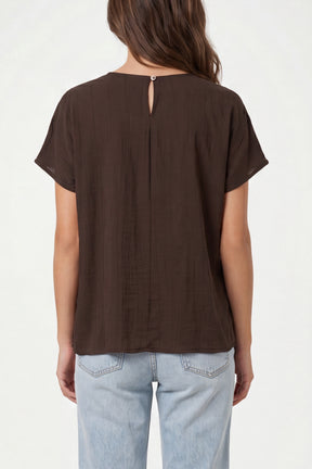 Side Knot Short Sleeve Top