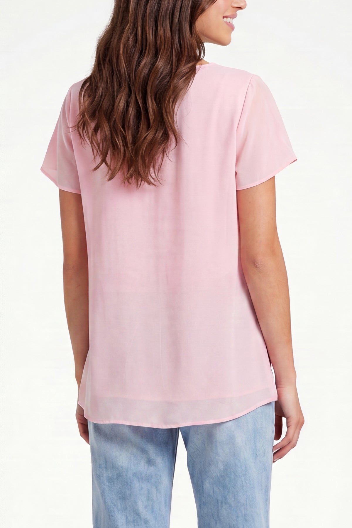 Chiffon Cowl Neck Blouse