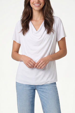 Chiffon Cowl Neck Blouse