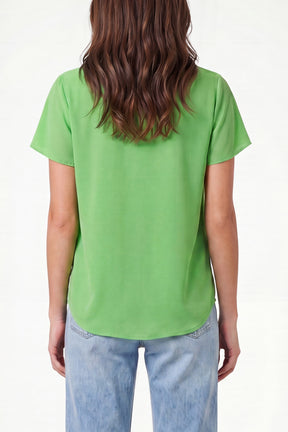 Chiffon Cowl Neck Blouse
