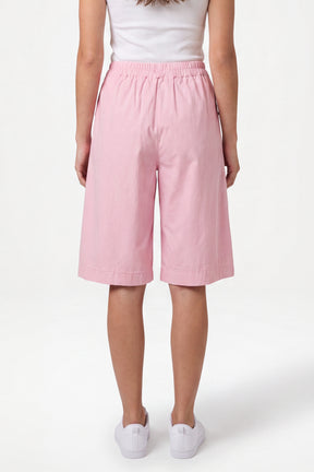Wide Leg Culottes Shorts With Pockets