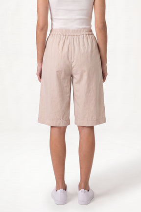 Wide Leg Culottes Shorts With Pockets