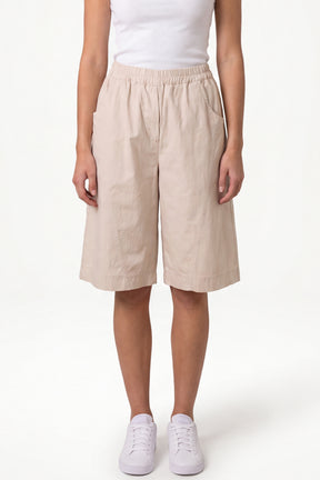 Wide Leg Culottes Shorts With Pockets