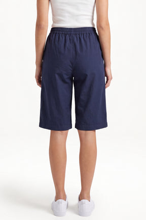 Wide Leg Culottes Shorts With Pockets