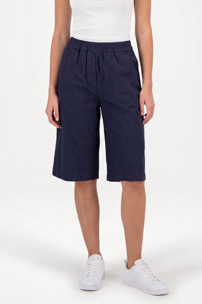Wide Leg Culottes Shorts With Pockets