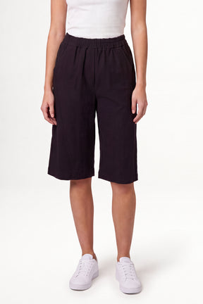 Wide Leg Culottes Shorts With Pockets