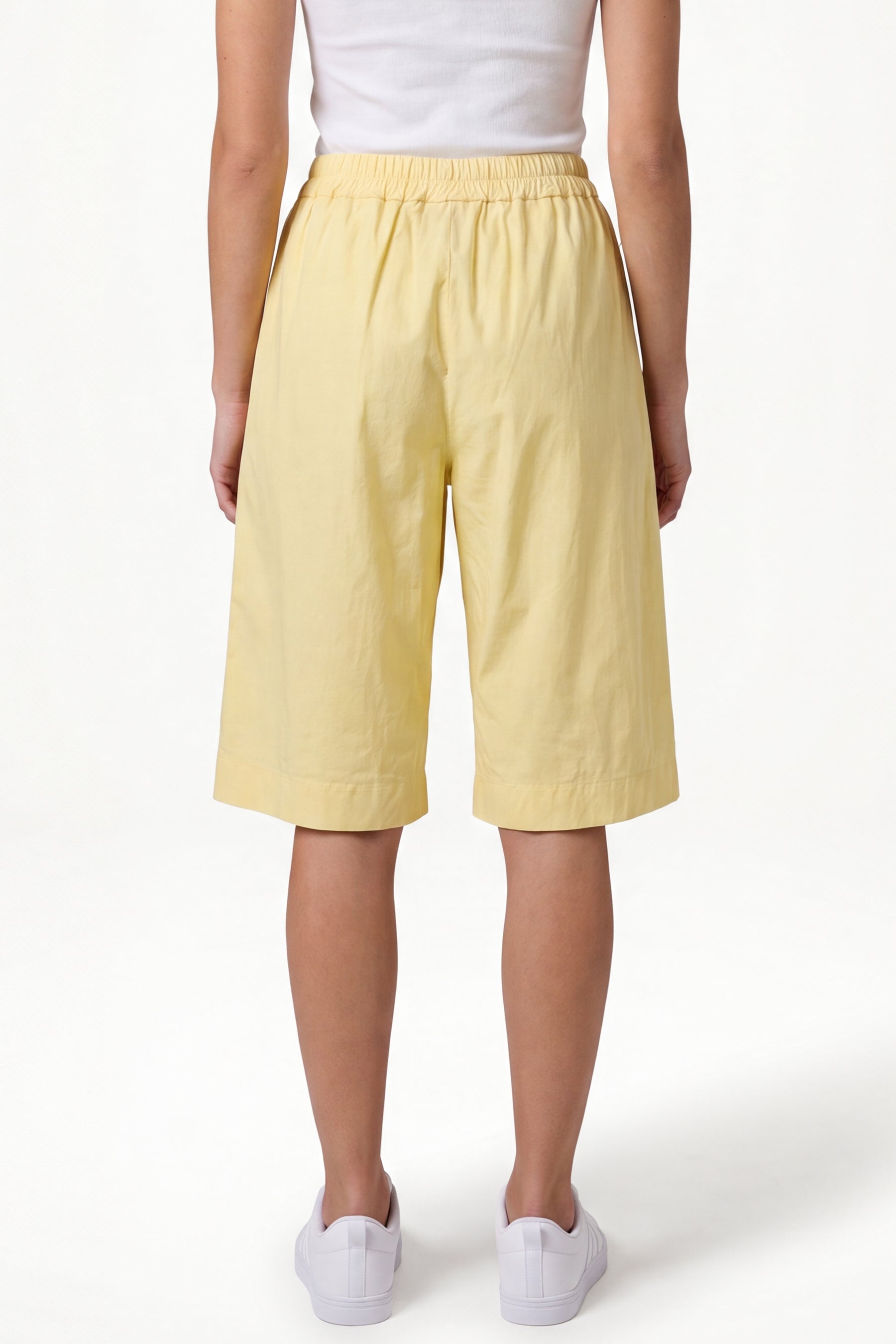 Wide Leg Culottes Shorts With Pockets