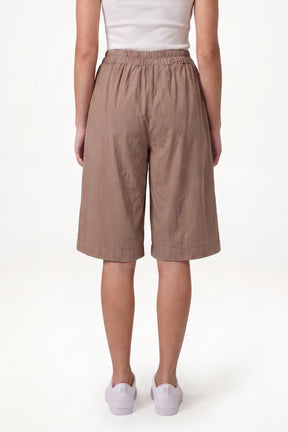 Wide Leg Culottes Shorts With Pockets