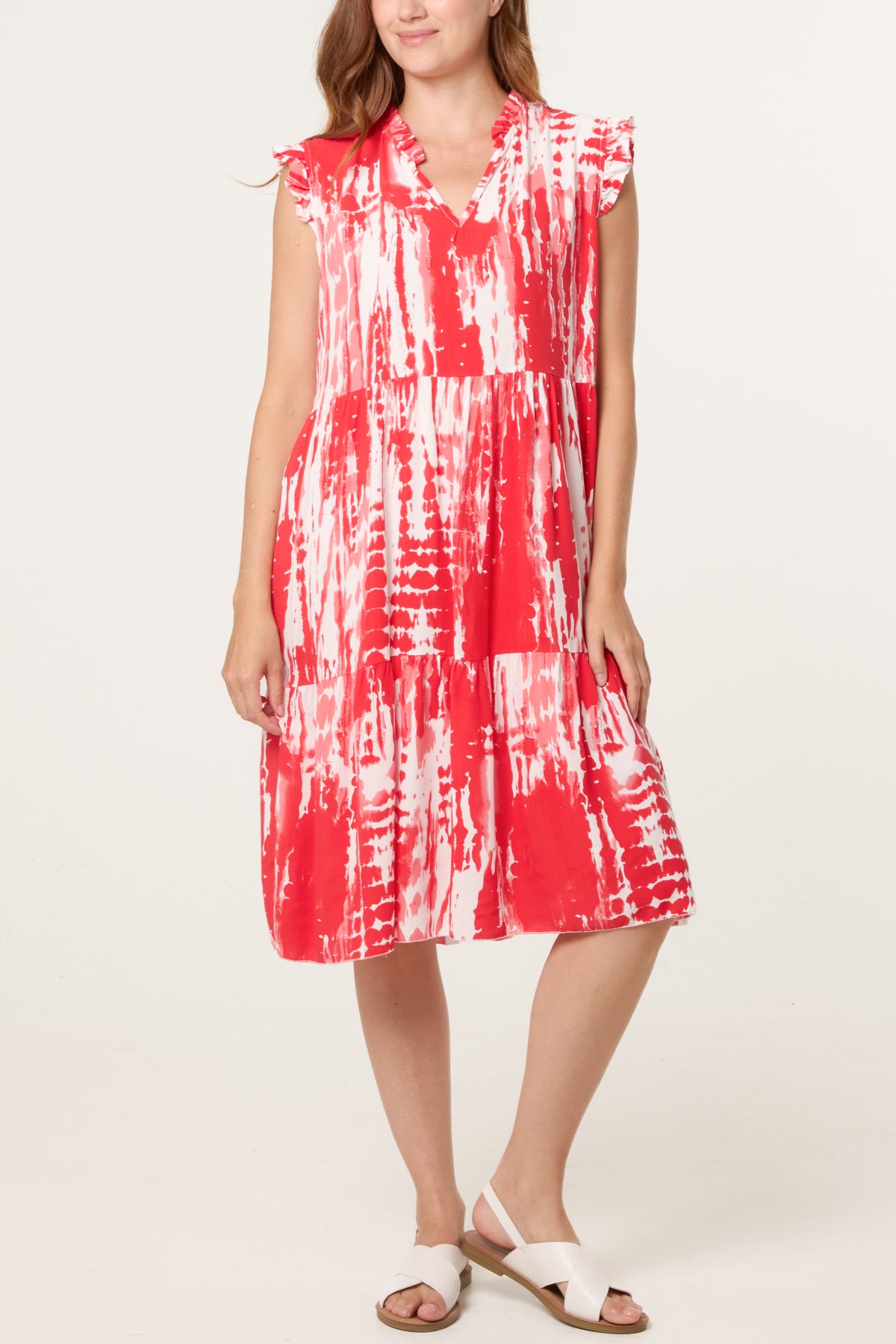 Abstract Brushstroke Mini Dress
