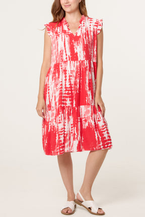 Abstract Brushstroke Mini Dress
