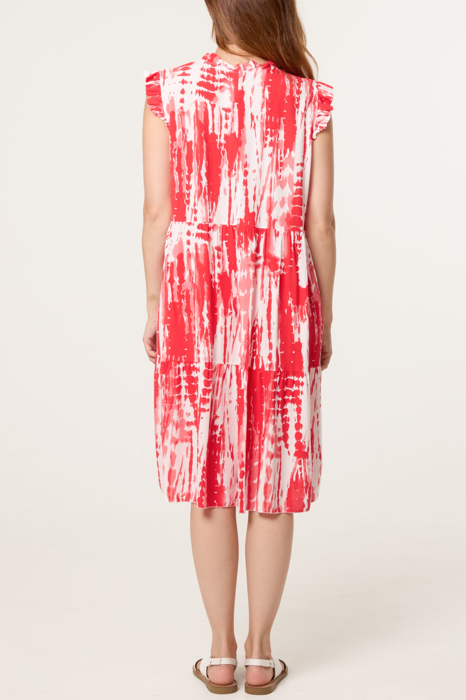 Abstract Brushstroke Mini Dress